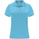 Koszulka polo MONZHA WOMAN PO0410 - turkusowy