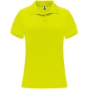 Koszulka polo MONZHA WOMAN PO0410 - żółty fluorescencyjny