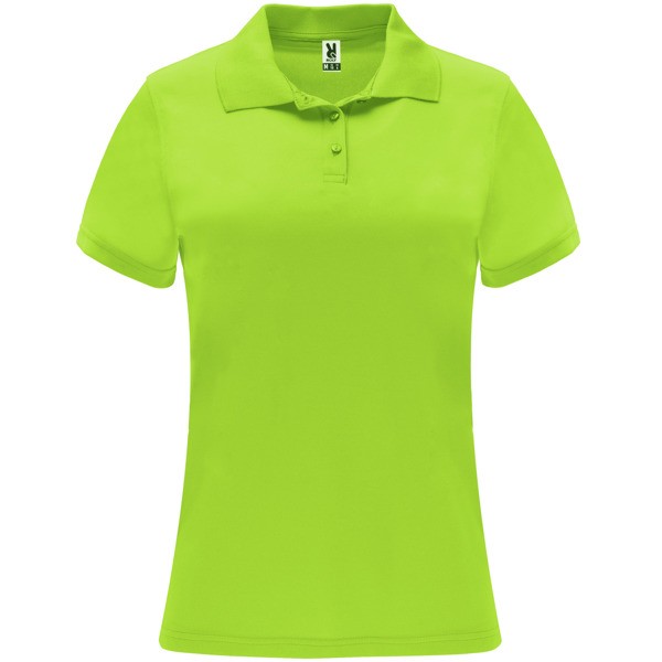 Koszulka polo MONZHA WOMAN PO0410 - limonkowy