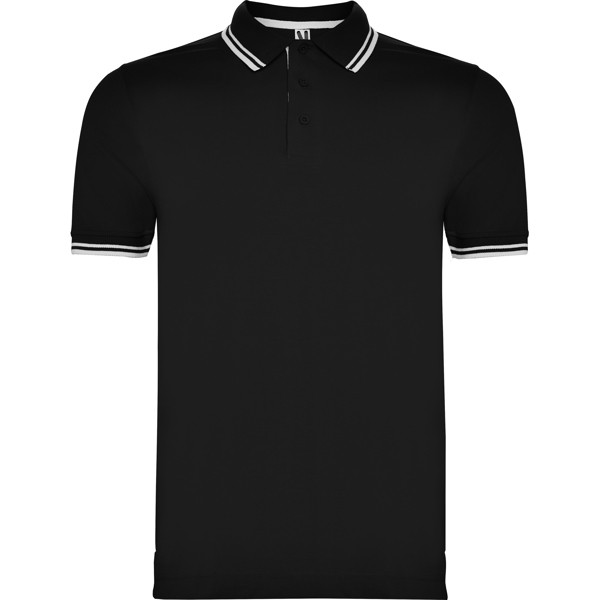 Koszulka polo MONTREAL PO6629 - czarny/biały