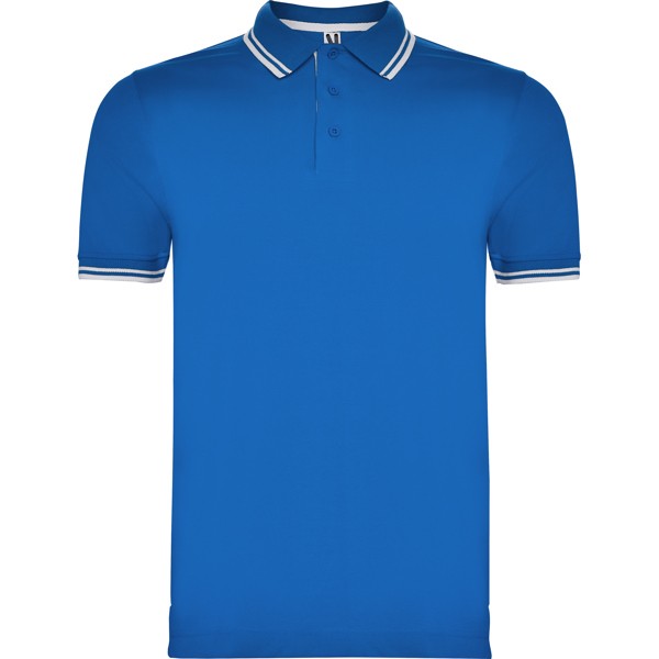 Koszulka polo MONTREAL PO6629 - królewski/biały