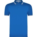 Koszulka polo MONTREAL PO6629 - królewski/biały