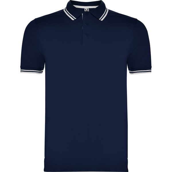 Koszulka polo MONTREAL PO6629 - granatowy/biały