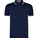 Koszulka polo MONTREAL PO6629 - granatowy/biały