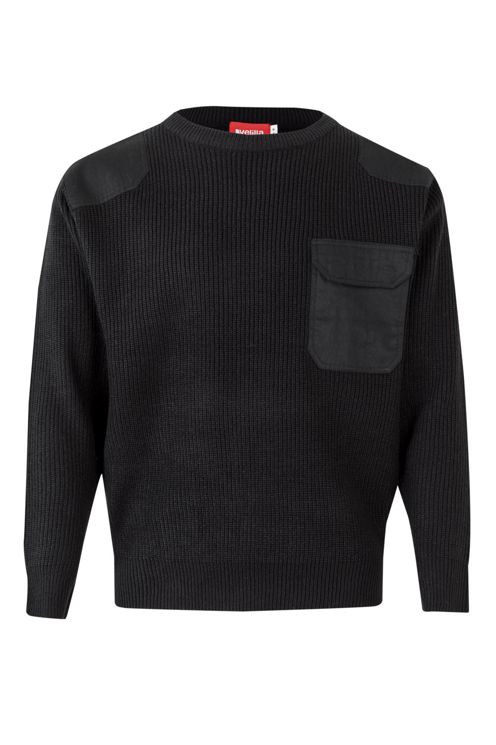 Sweter z okrągłym dekoltem 100 - BLACK 00