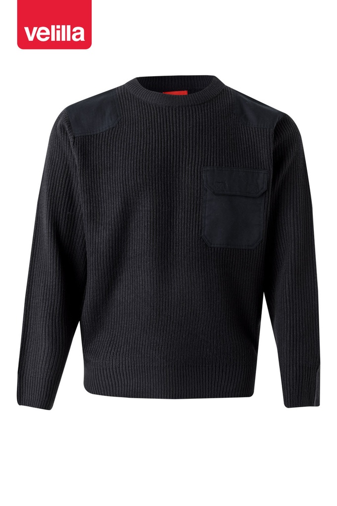 Sweter z okrągłym dekoltem 100 - MARINE BLUE 01