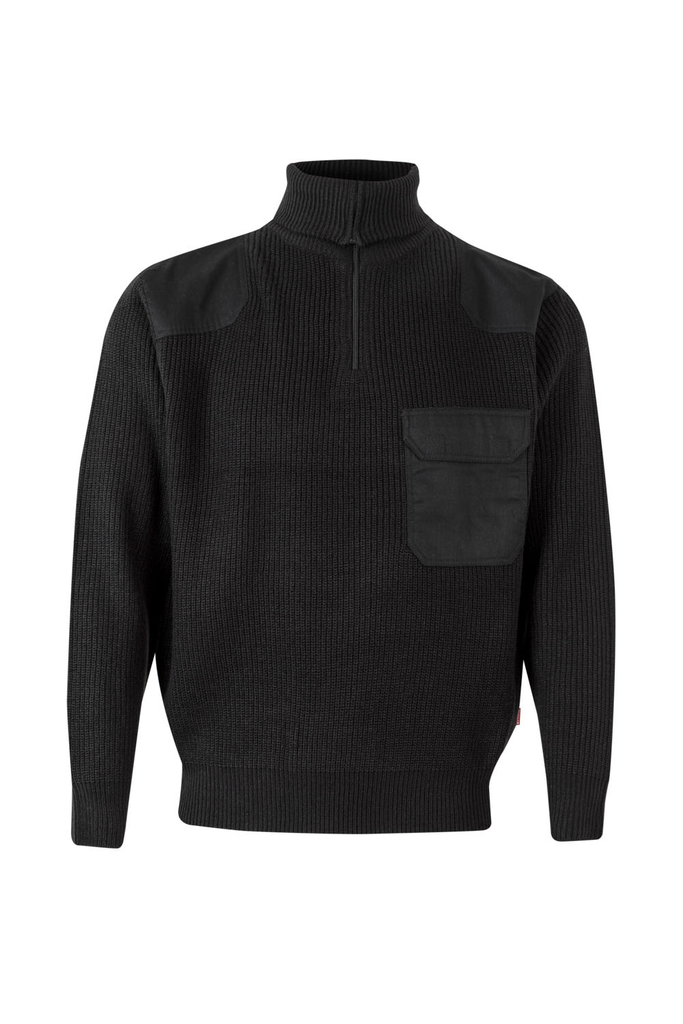 Sweter z wysokim kołnierzem 101 - BLACK 00