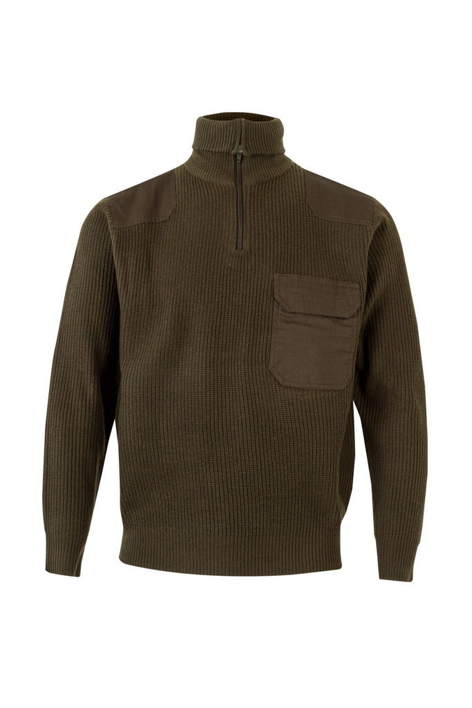 Sweter z wysokim kołnierzem 101 - KHAKI GREEN 03