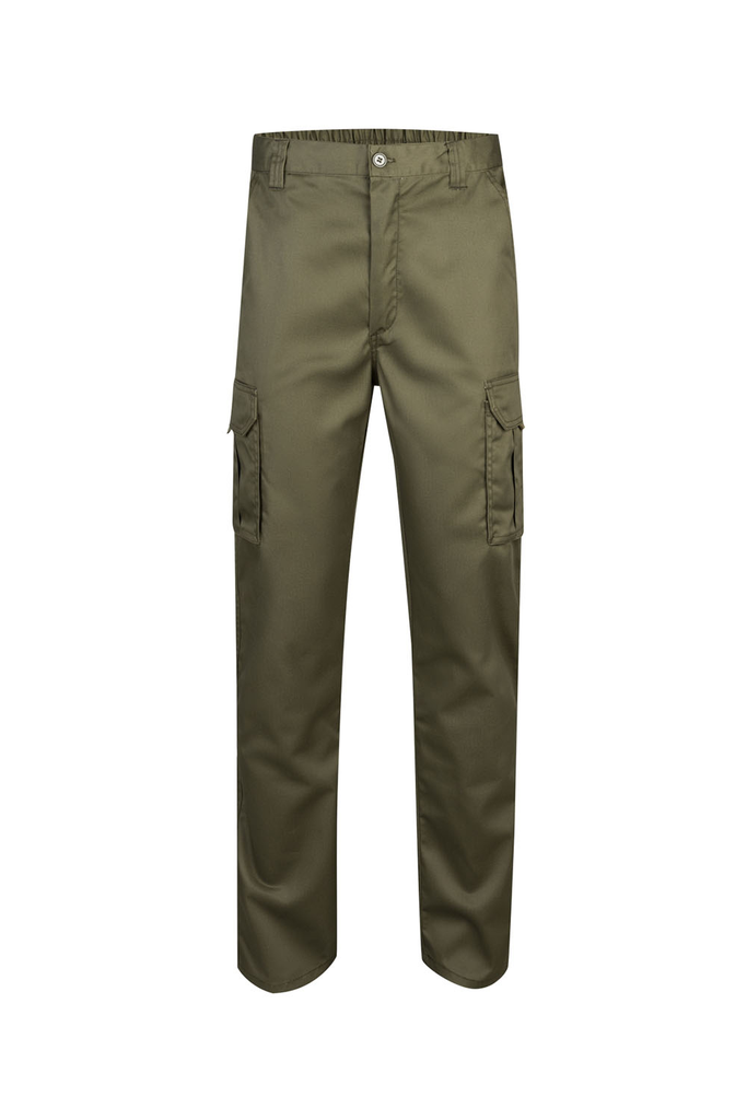 Spodnie z wieloma kieszeniami 103001 - KHAKI GREEN 03