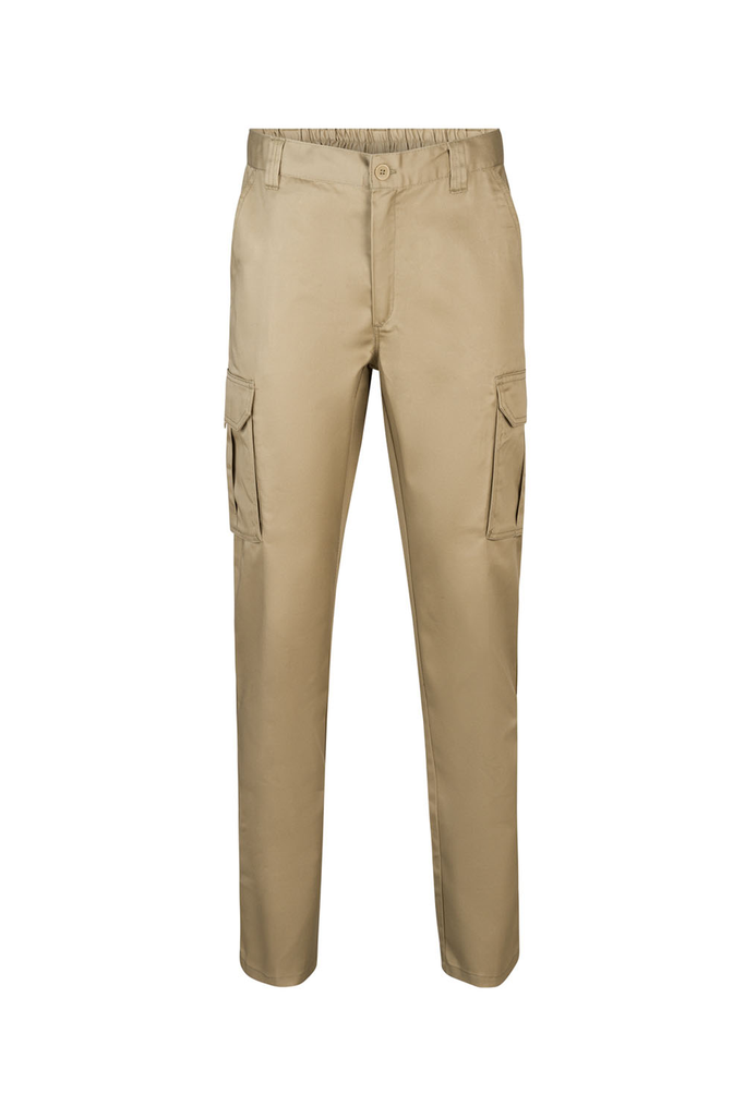 Spodnie z wieloma kieszeniami 103001 - SAND BEIGE 46