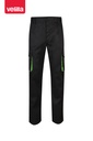 Spodnie dwukolorowe z wieloma kieszeniami 103004 - BLACK/LIME GREEN 00/25