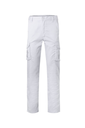 Spodnie stretch z wieloma kieszeniami 103005S - WHITE 07