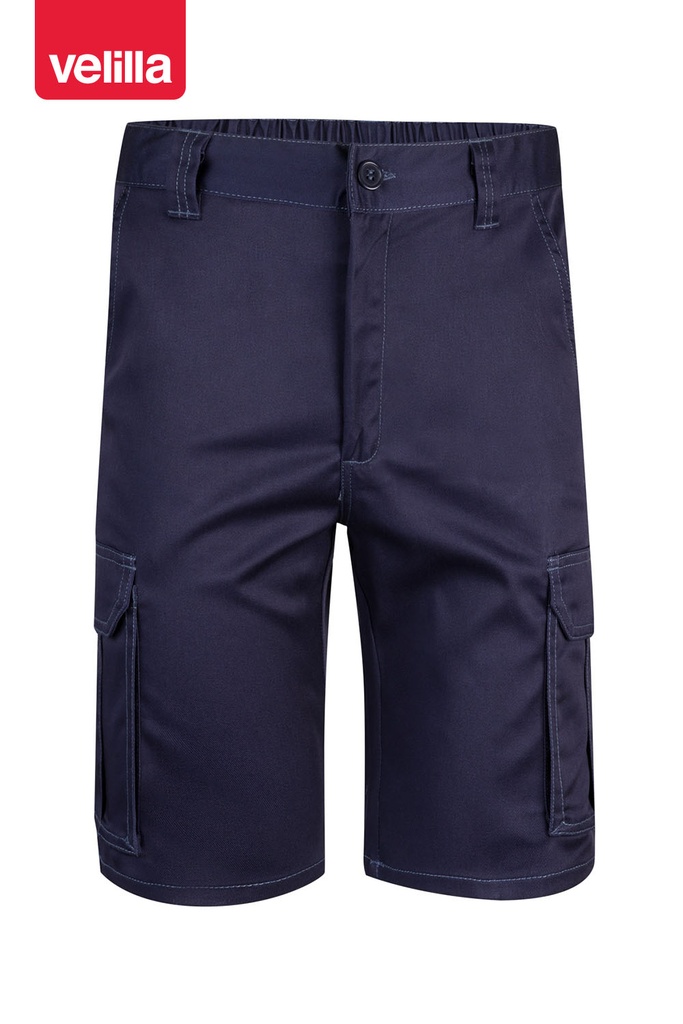 Spodenki stretch z wieloma kieszeniami 103009S - MARINE BLUE 01