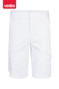 Spodenki stretch z wieloma kieszeniami 103009S - WHITE 07