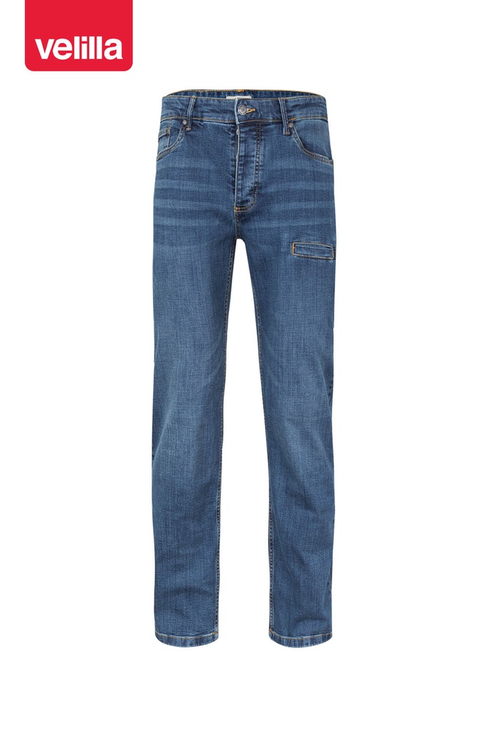 Spodnie stretch 103018S - BLUE DENIM 63