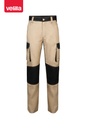Spodnie dwukolorowe z wieloma kieszeniami 103020B - SAND BEIGE/BLACK 46/00