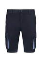 Spodenki dwukolorowe stretch z wieloma kieszeniami 103034S - NAVY BLUE/SKY BLUE 61/05