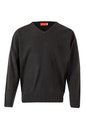 Sweter z dekoltem V 104 - GREY 08