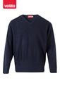 Sweter z dekoltem V 104 - MARINE BLUE 01