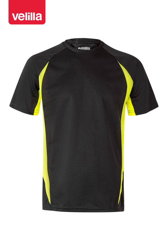 Koszulka dwukolorowa 105501 - BLACK/HI-VIS YELLOW 00/20