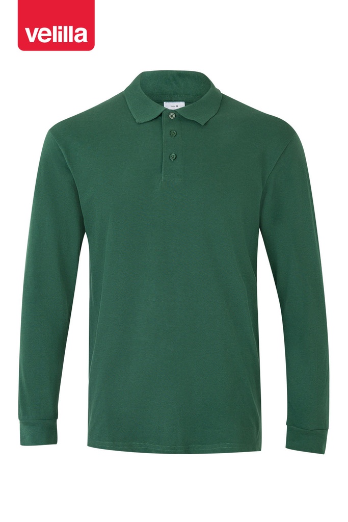Koszulka polo z długim rękawem 105503 - FOREST GREEN 04
