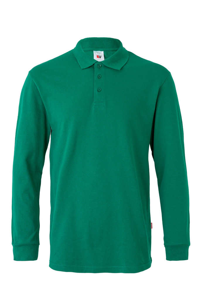 Koszulka polo z długim rękawem 105503 - GREEN 02