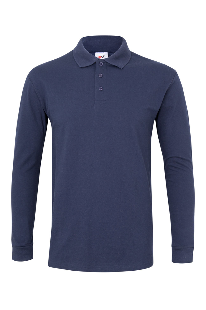 Koszulka polo z długim rękawem 105503 - NAVY BLUE 61
