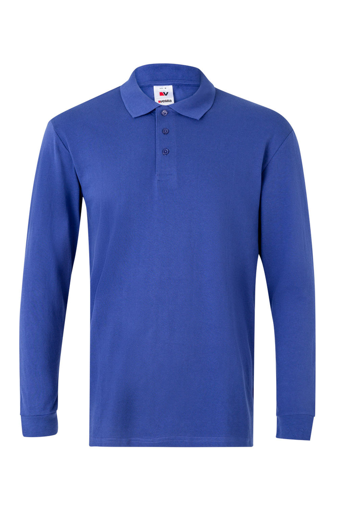 Koszulka polo z długim rękawem 105503 - ROYAL BLUE 09