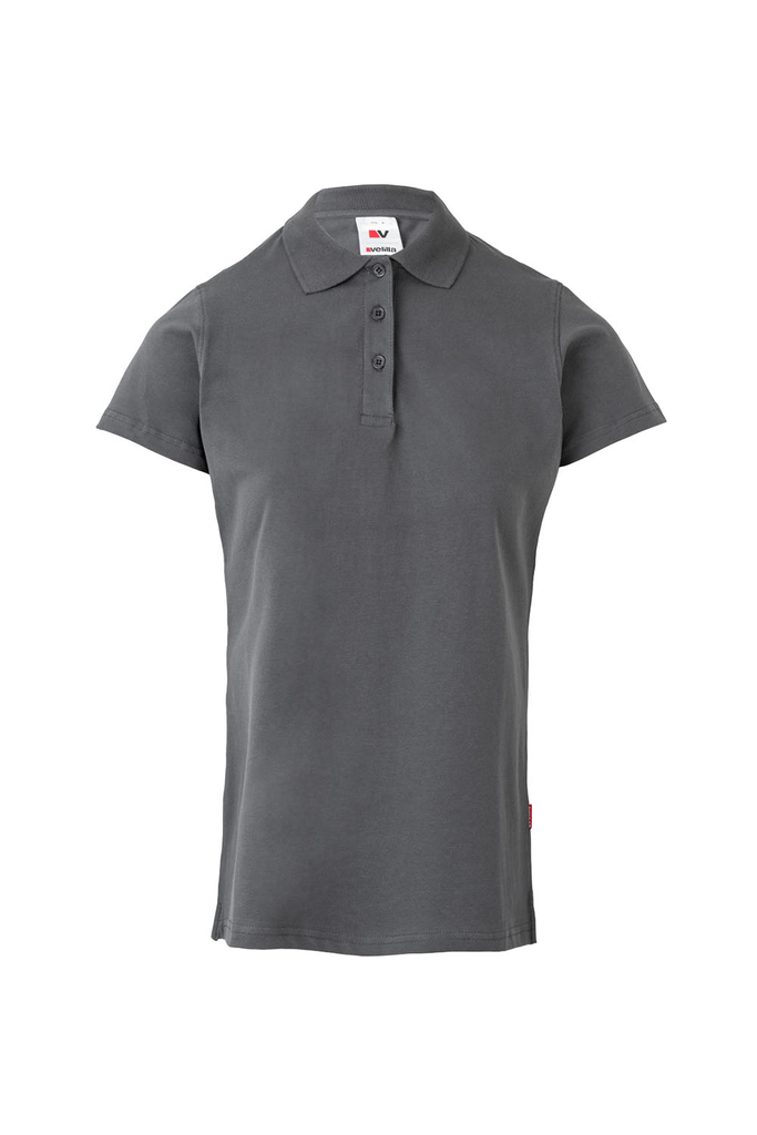 Koszulka polo stretch z krótkim rękawem damska 105509S - GREY 08