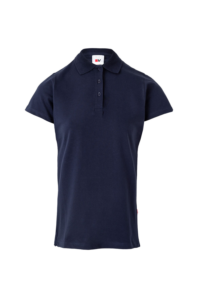 Koszulka polo stretch z krótkim rękawem damska 105509S - NAVY BLUE 61