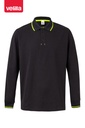 Koszulka polo dwukolorowa z długim rękawem 105515 - BLACK/HI-VIS YELLOW 00/20