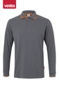 Koszulka polo dwukolorowa z długim rękawem 105515 - GREY/HI-VIS ORANGE 08/19