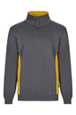 Bluza dwukolorowa z krótkim zamkiem 105704 - GREY/YELLOW 08/17