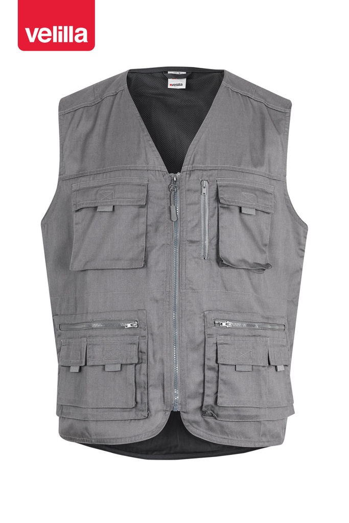 Kamizelka z wieloma kieszeniami 105901 - GREY 08