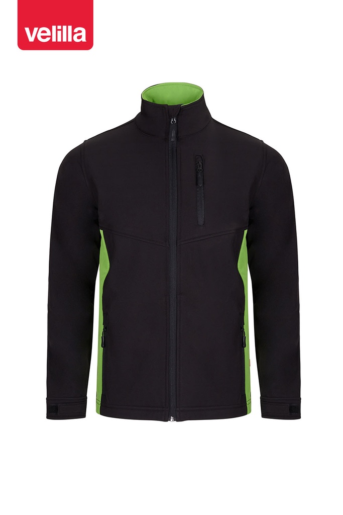 Kurtka softshell 106004 - BLACK/LIME GREEN 00/25
