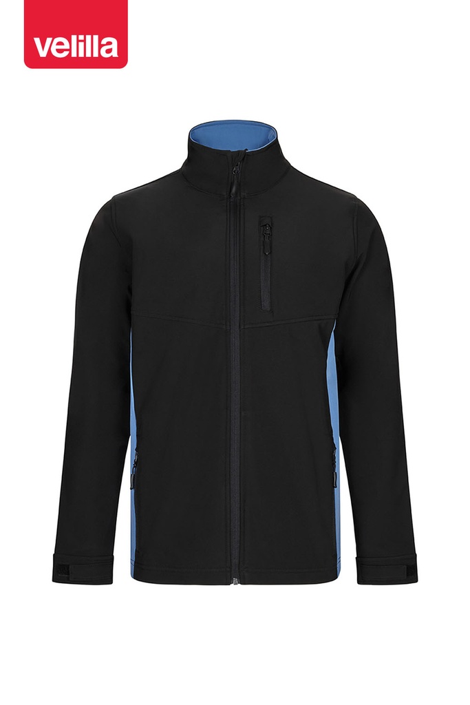 Kurtka softshell 106004 - BLACK/SKY BLUE 00/05