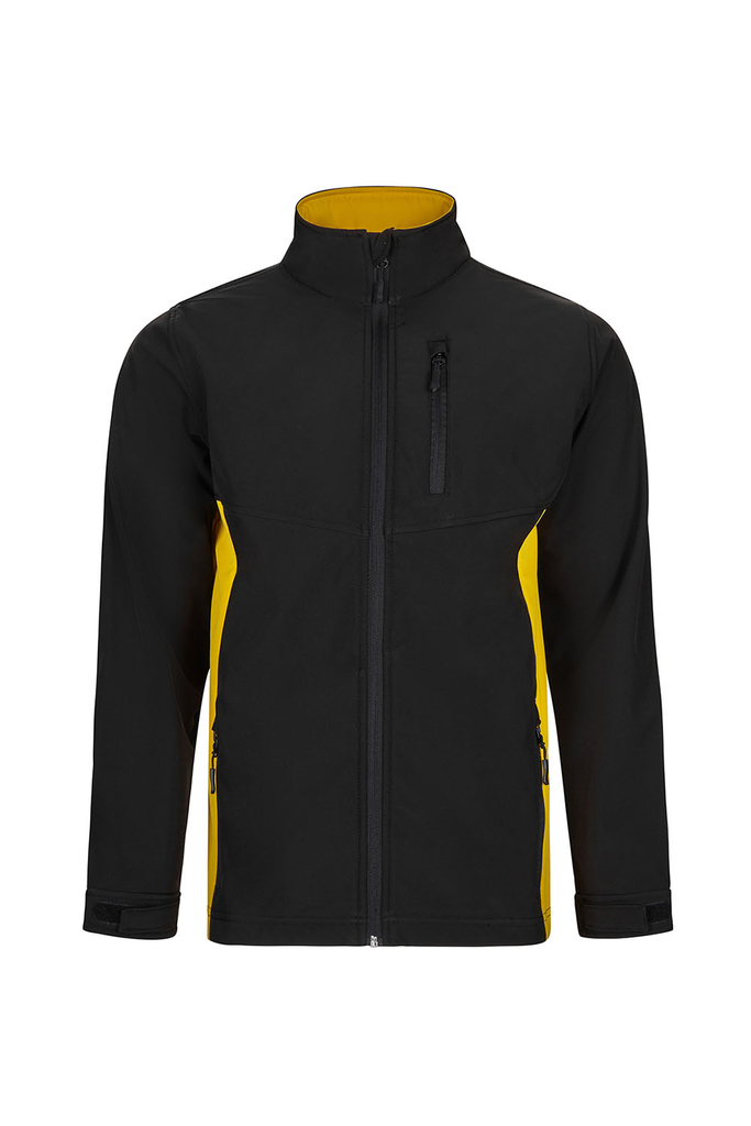 Kurtka softshell 106004 - BLACK/YELLOW 00/17