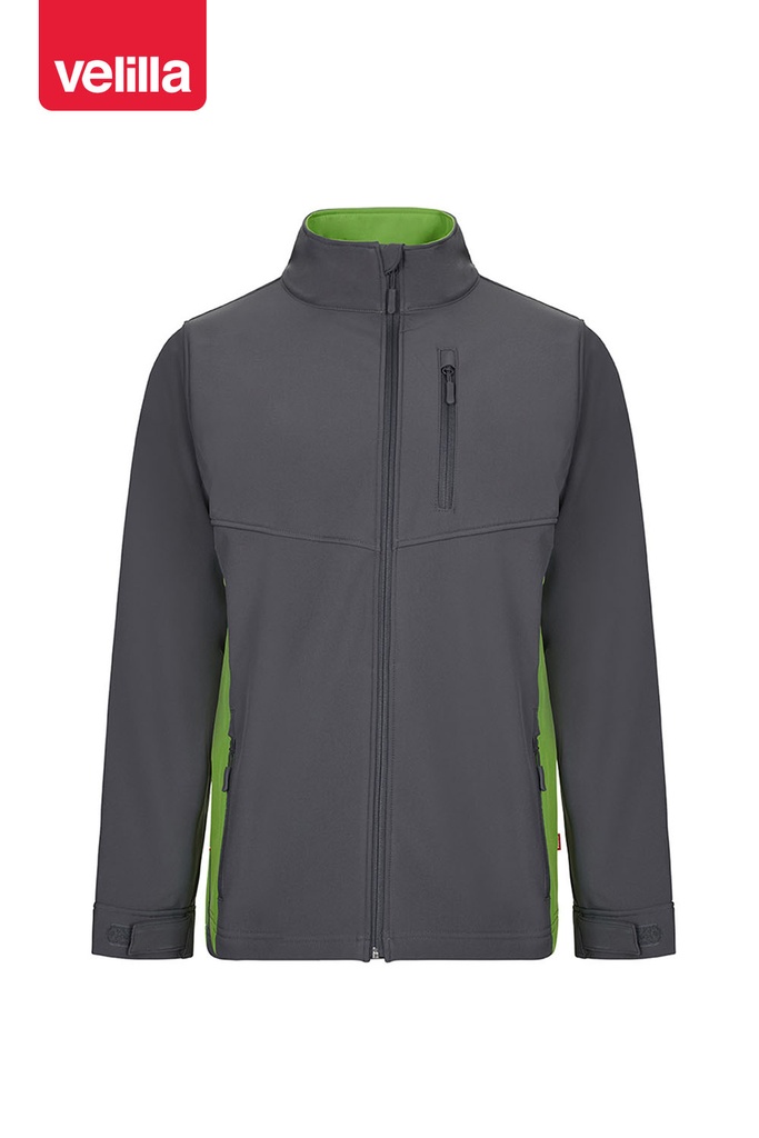 Kurtka softshell 106004 - GREY/LIME GREEN 08/25