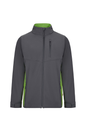 Kurtka softshell 106004 - GREY/LIME GREEN 08/25