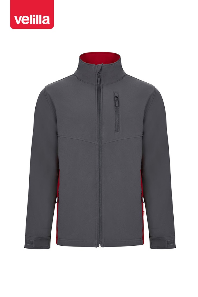 Kurtka softshell 106004 - GREY/RED 08/12