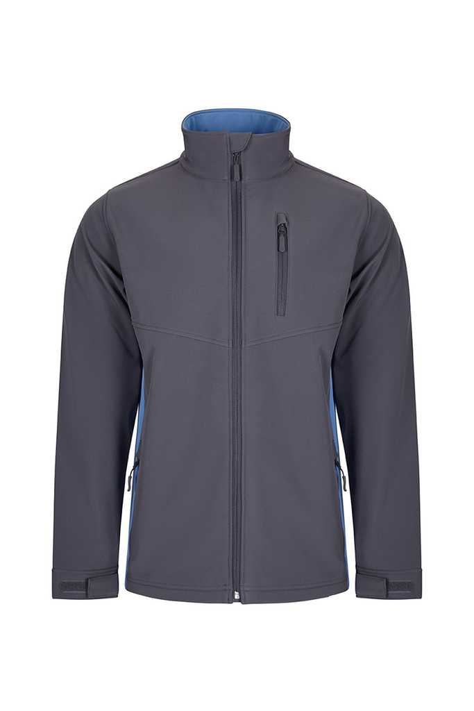 Kurtka softshell 106004 - GREY/SKY BLUE 08/05