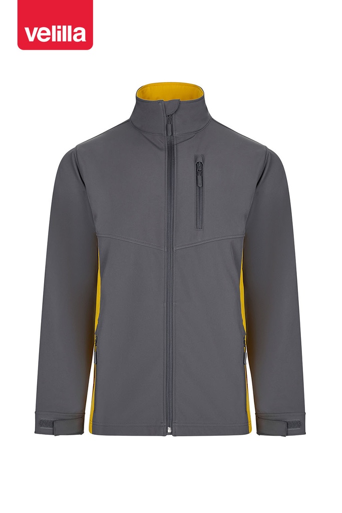 Kurtka softshell 106004 - GREY/YELLOW 08/17