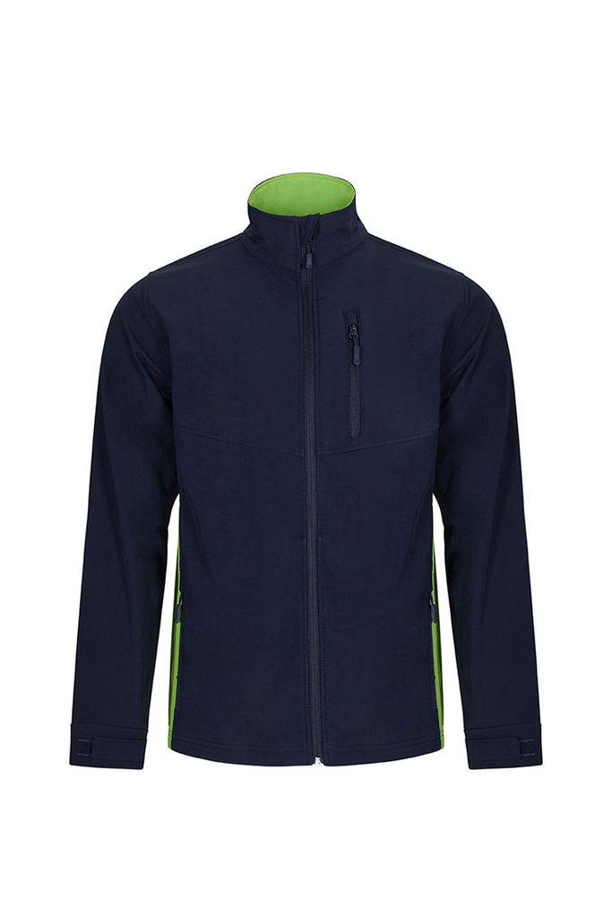 Kurtka softshell 106004 - NAVY BLUE/LIME GREEN 61/25