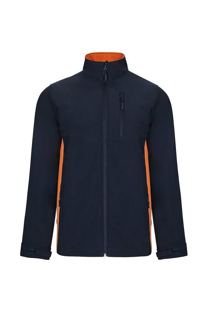 Kurtka softshell 106004 - NAVY BLUE/ORANGE 61/16