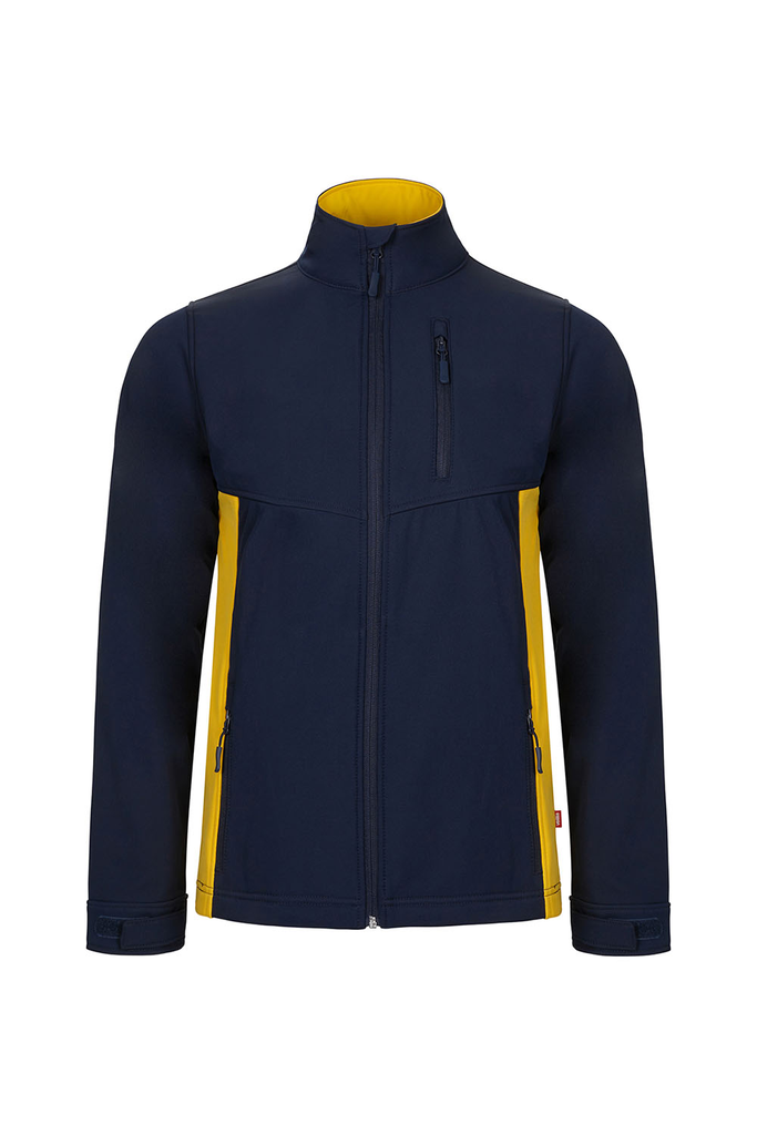Kurtka softshell 106004 - NAVY BLUE/YELLOW 61/17
