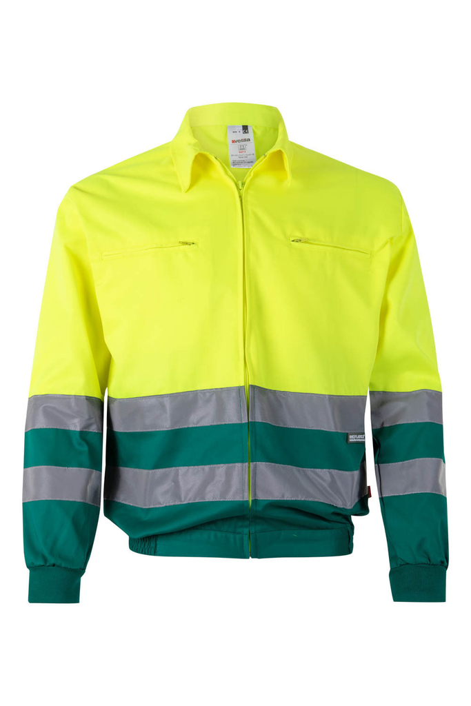 Kurtka dwukolorowa z odblaskami 153 - GREEN/HI-VIS YELLOW 02/20