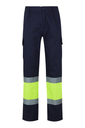 Spodnie dwukolorowe z wieloma kieszeniami z odblaskami 157 - MARINE BLUE/HI-VIS YELLOW 01/20
