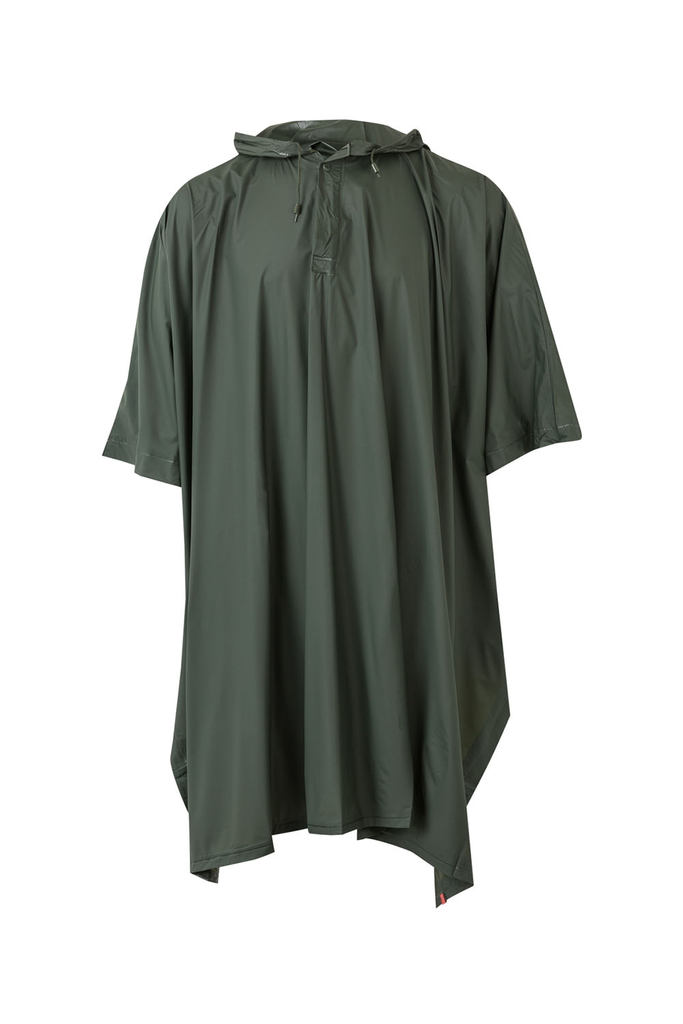 Ponczo przeciwdeszczowe z kapturem 187 - GREEN 02