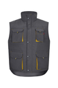 Kamizelka dwukolorowa z wieloma kieszeniami 205902 - GREY/YELLOW 08/17