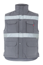 Kamizelka z wieloma kieszeniami z odblaskami 205904 - GREY 08